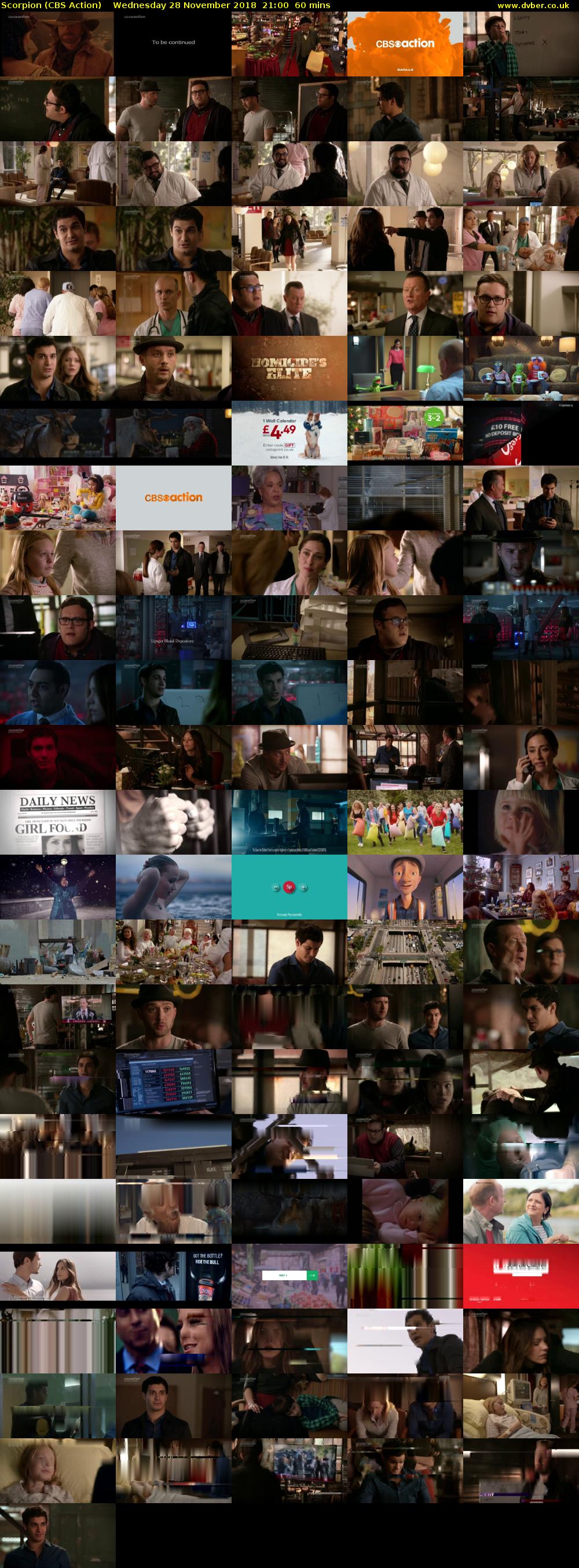 Scorpion (CBS Action) Wednesday 28 November 2018 21:00 - 22:00