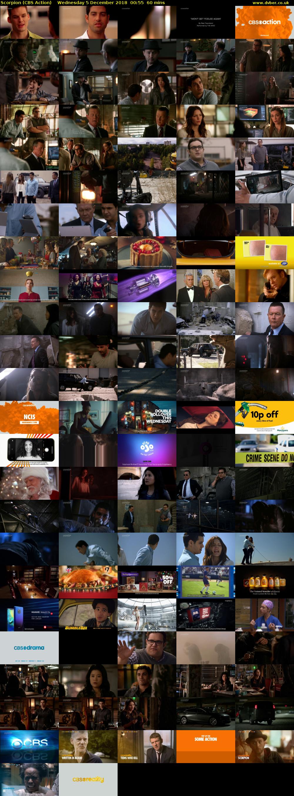 Scorpion (CBS Action) Wednesday 5 December 2018 00:55 - 01:55