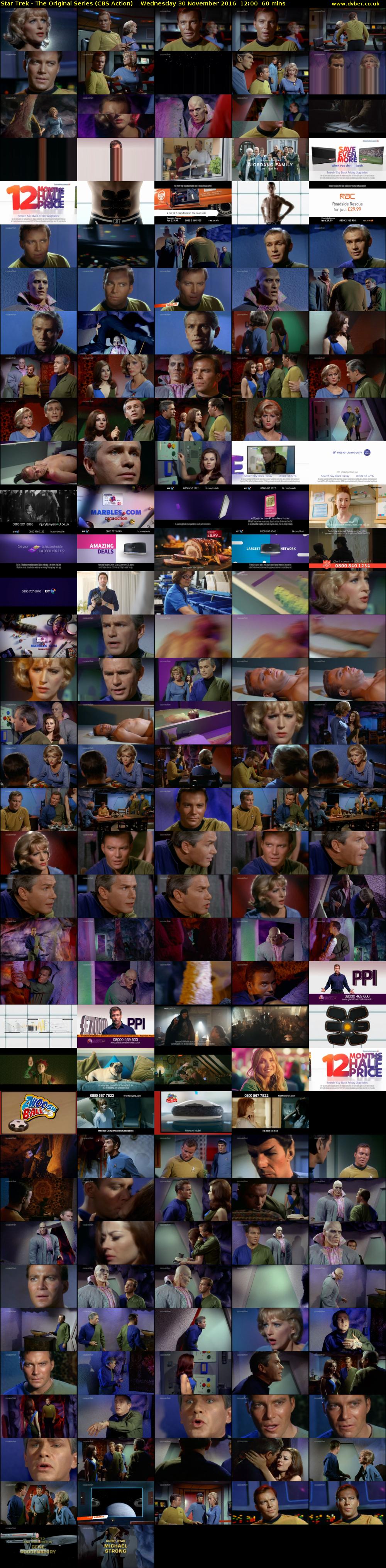 Star Trek - The Original Series (CBS Action) Wednesday 30 November 2016 12:00 - 13:00