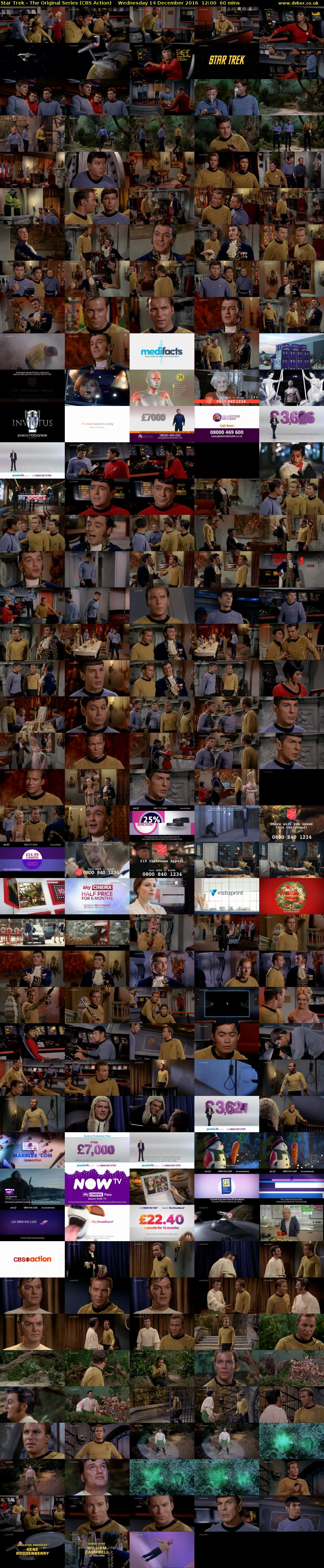 Star Trek - The Original Series (CBS Action) Wednesday 14 December 2016 12:00 - 13:00