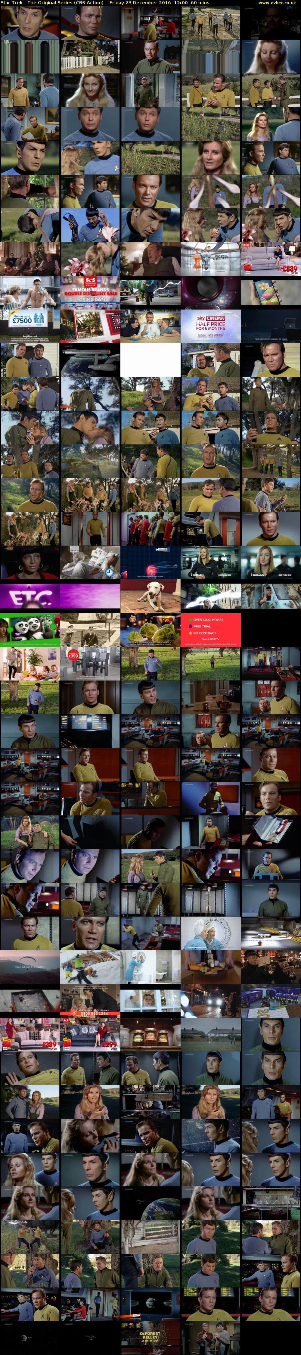 Star Trek - The Original Series (CBS Action) Friday 23 December 2016 12:00 - 13:00