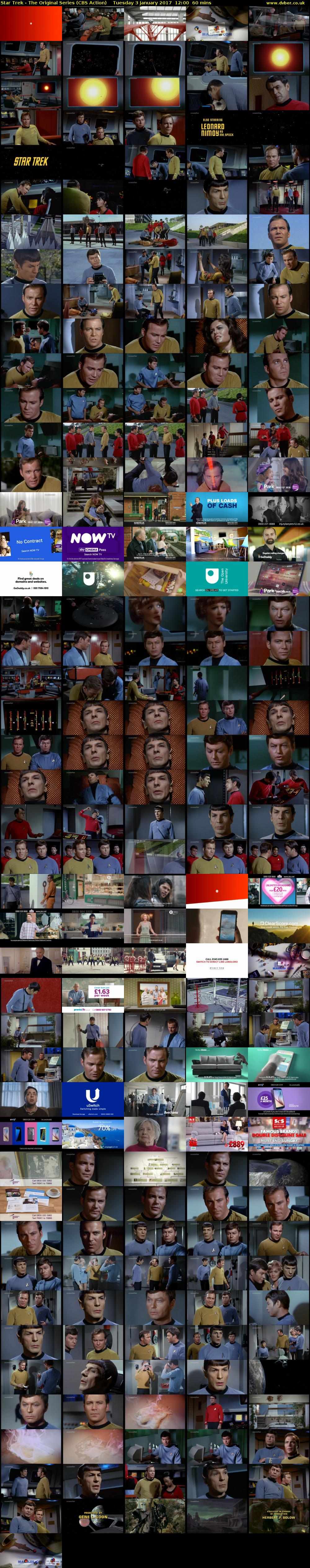 Star Trek - The Original Series (CBS Action) Tuesday 3 January 2017 12:00 - 13:00