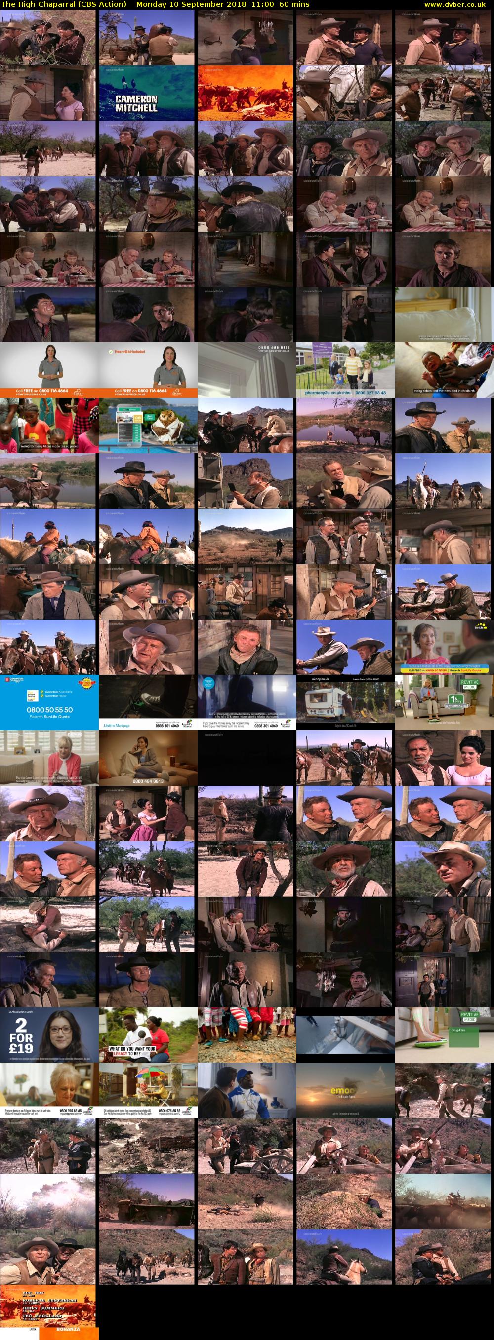 The High Chaparral (CBS Action) Monday 10 September 2018 11:00 - 12:00