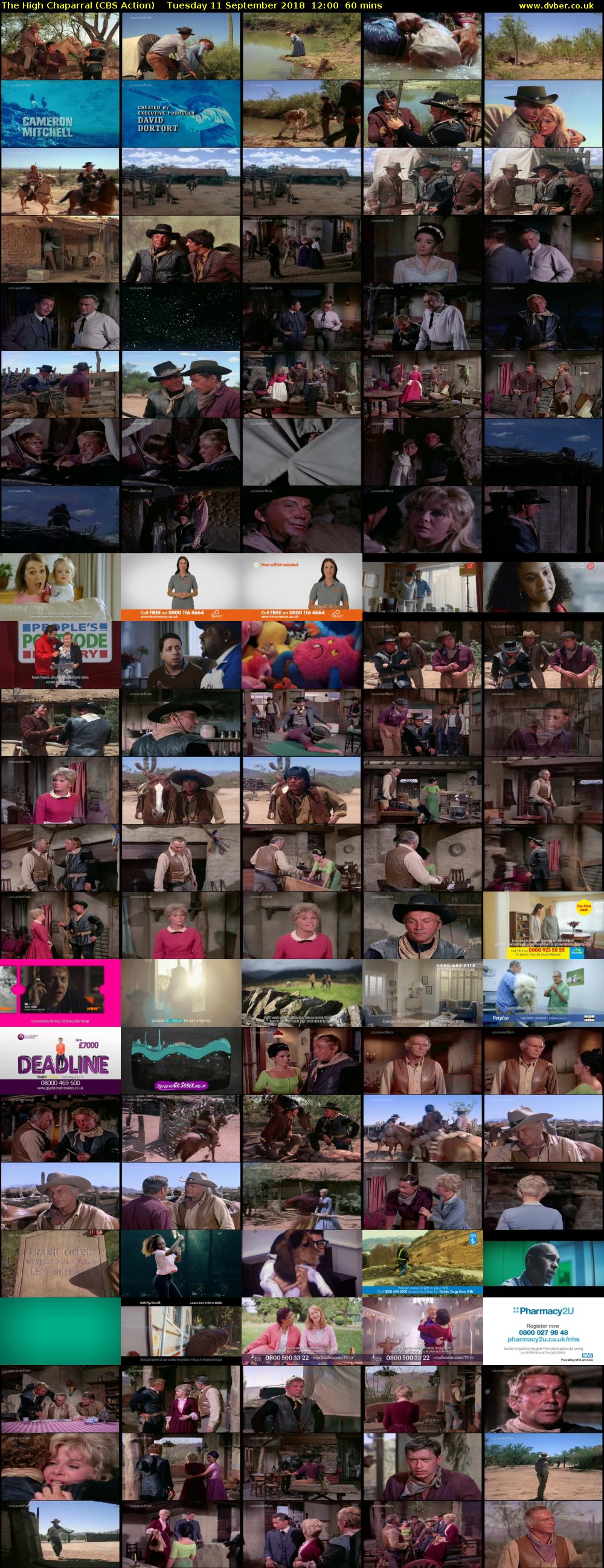 The High Chaparral (CBS Action) Tuesday 11 September 2018 12:00 - 13:00