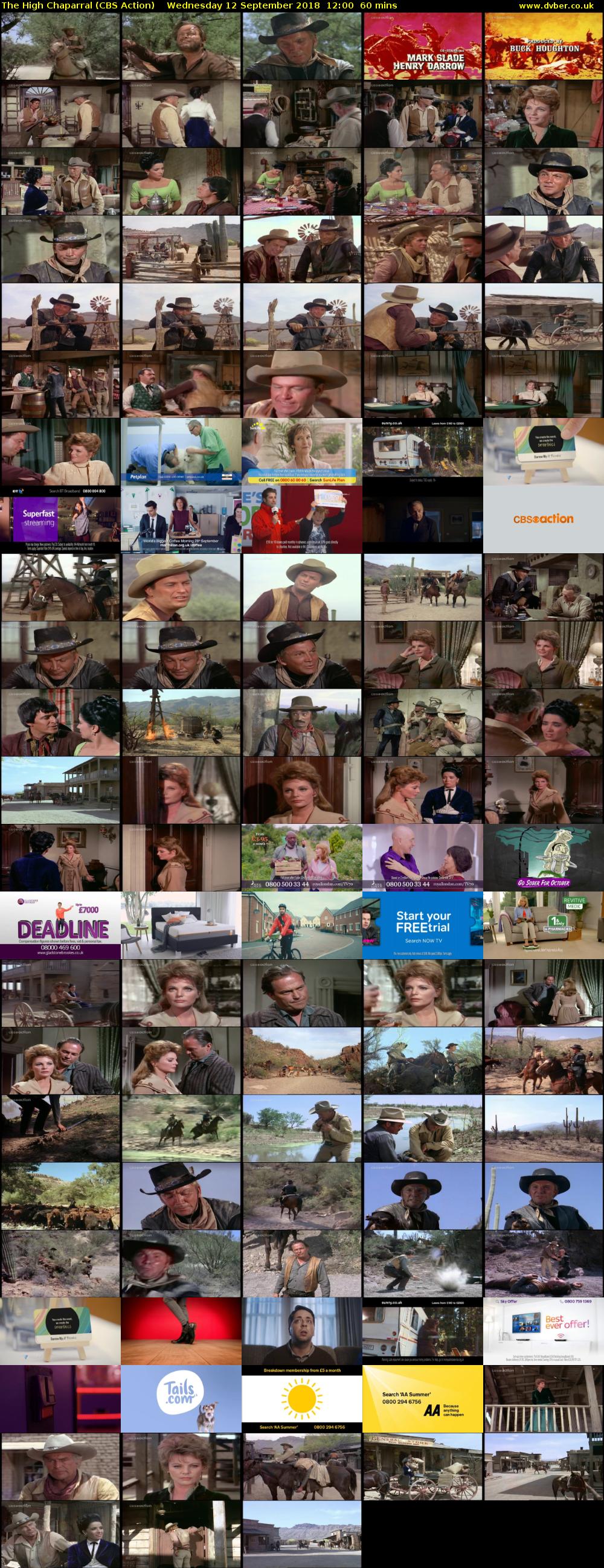 The High Chaparral (CBS Action) Wednesday 12 September 2018 12:00 - 13:00