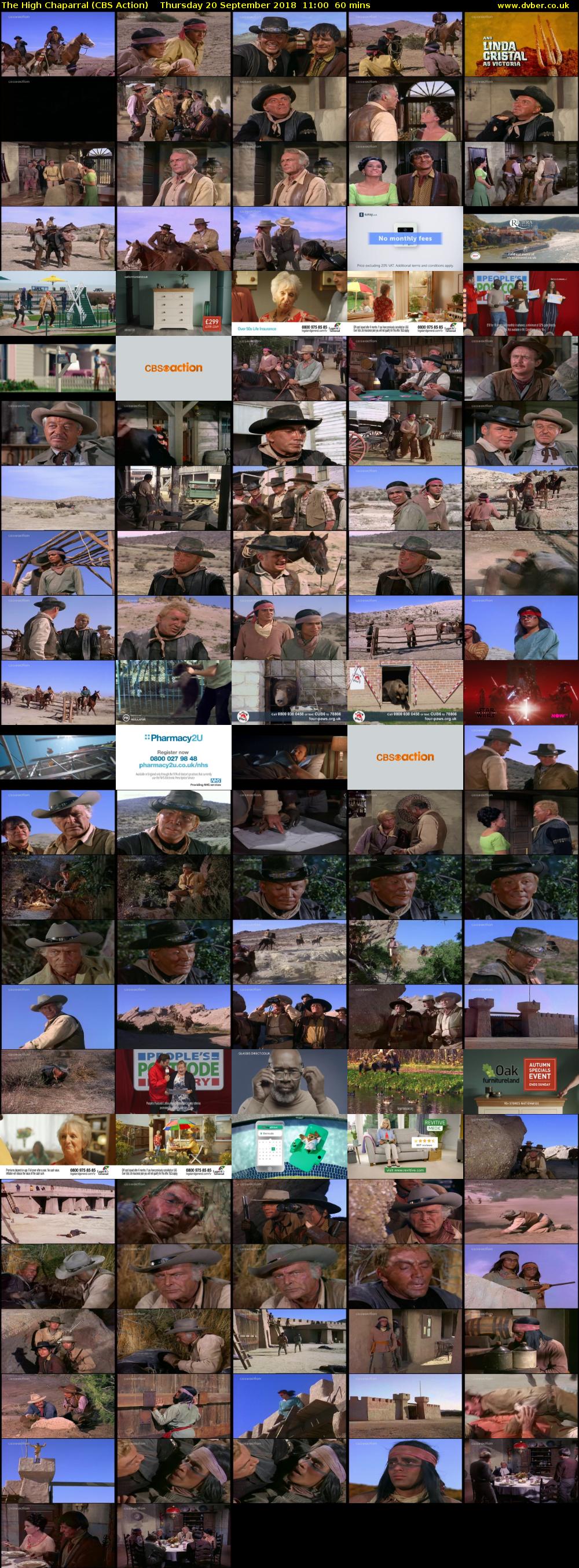 The High Chaparral (CBS Action) Thursday 20 September 2018 11:00 - 12:00