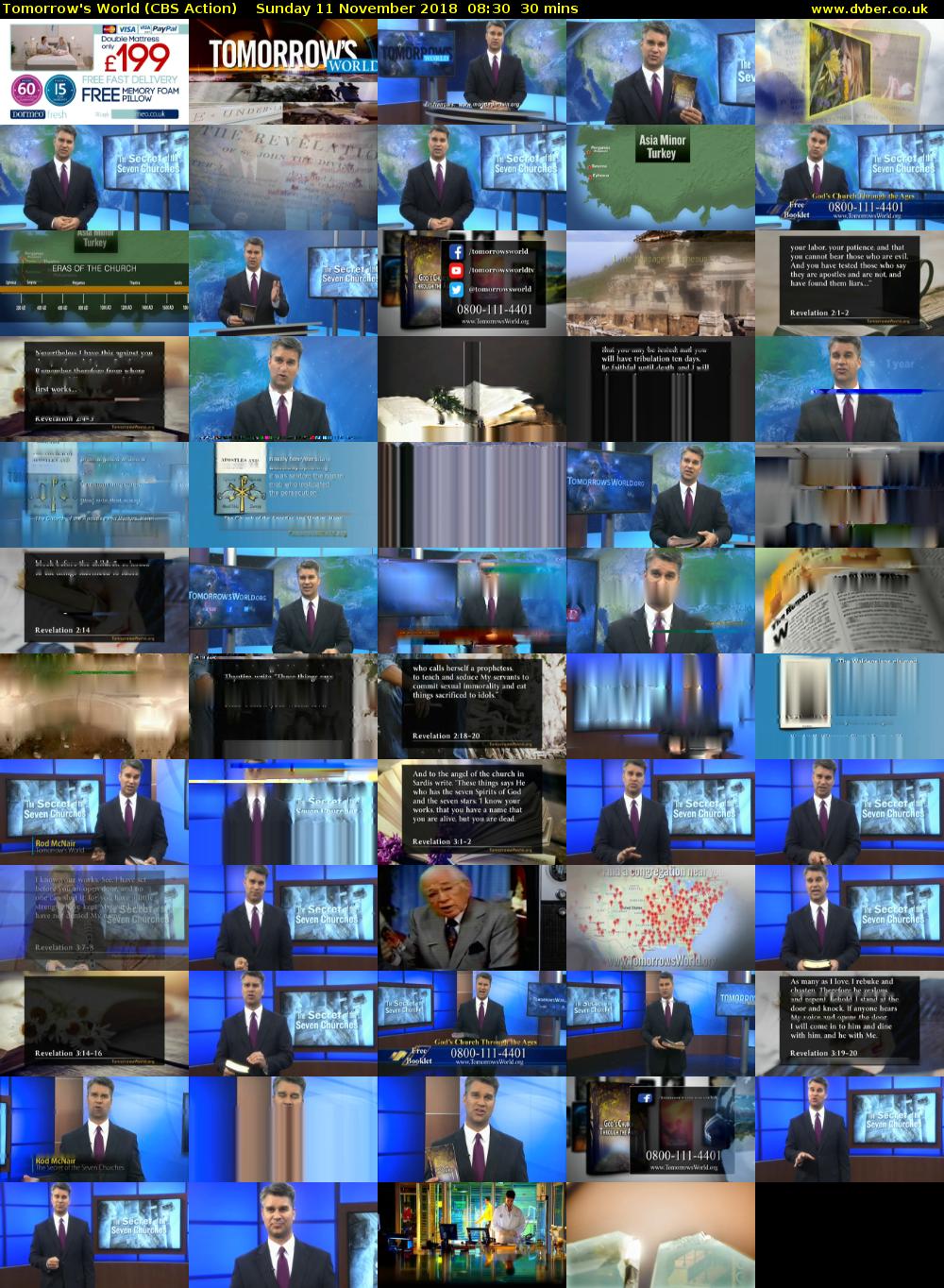 Tomorrow's World (CBS Action) Sunday 11 November 2018 08:30 - 09:00