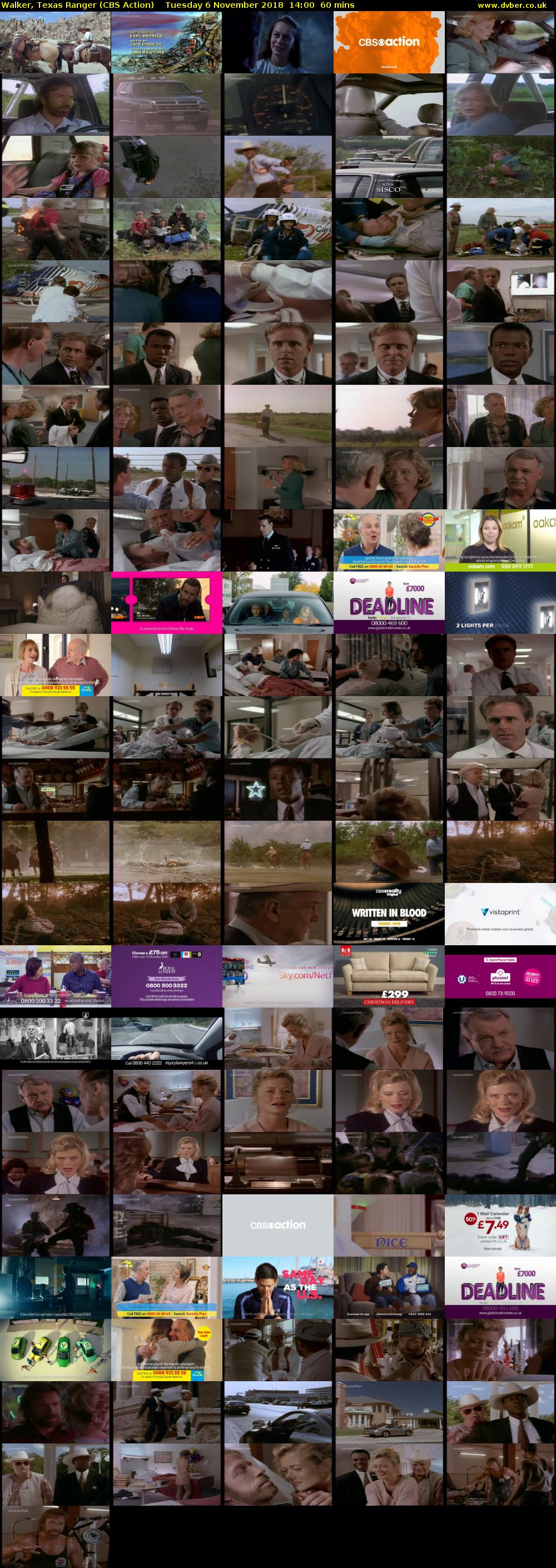 Walker, Texas Ranger (CBS Action) Tuesday 6 November 2018 14:00 - 15:00