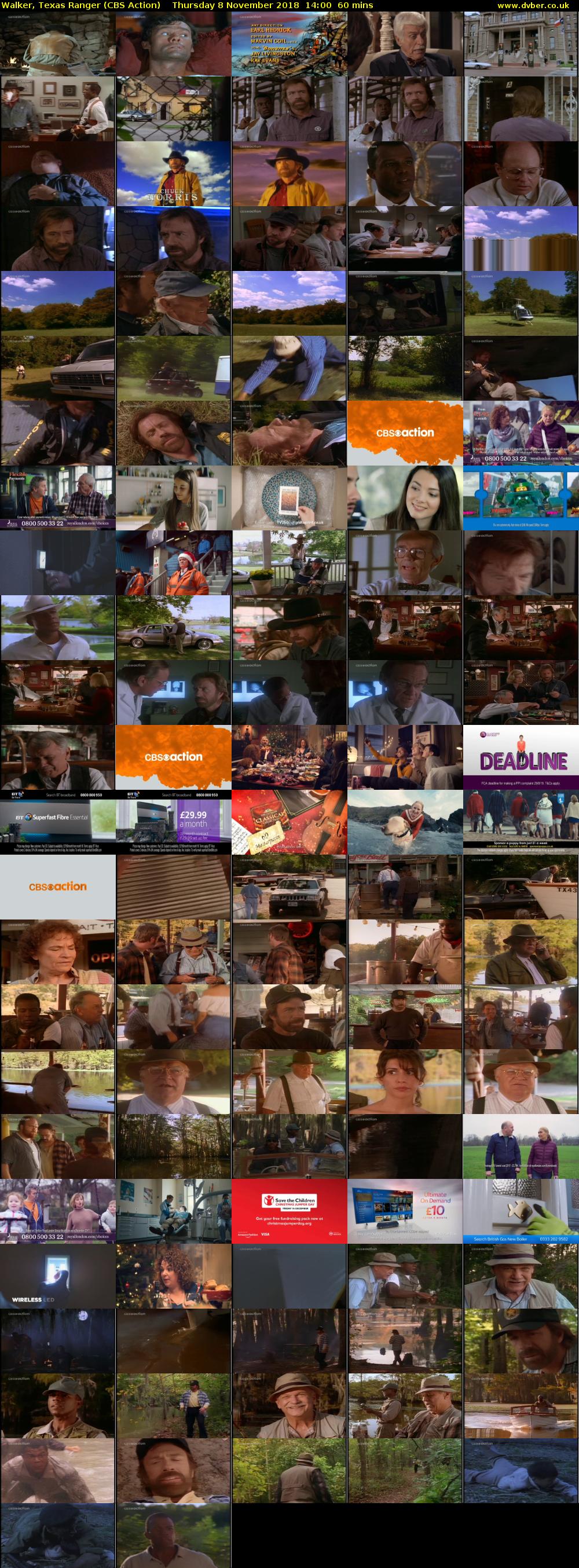 Walker, Texas Ranger (CBS Action) Thursday 8 November 2018 14:00 - 15:00