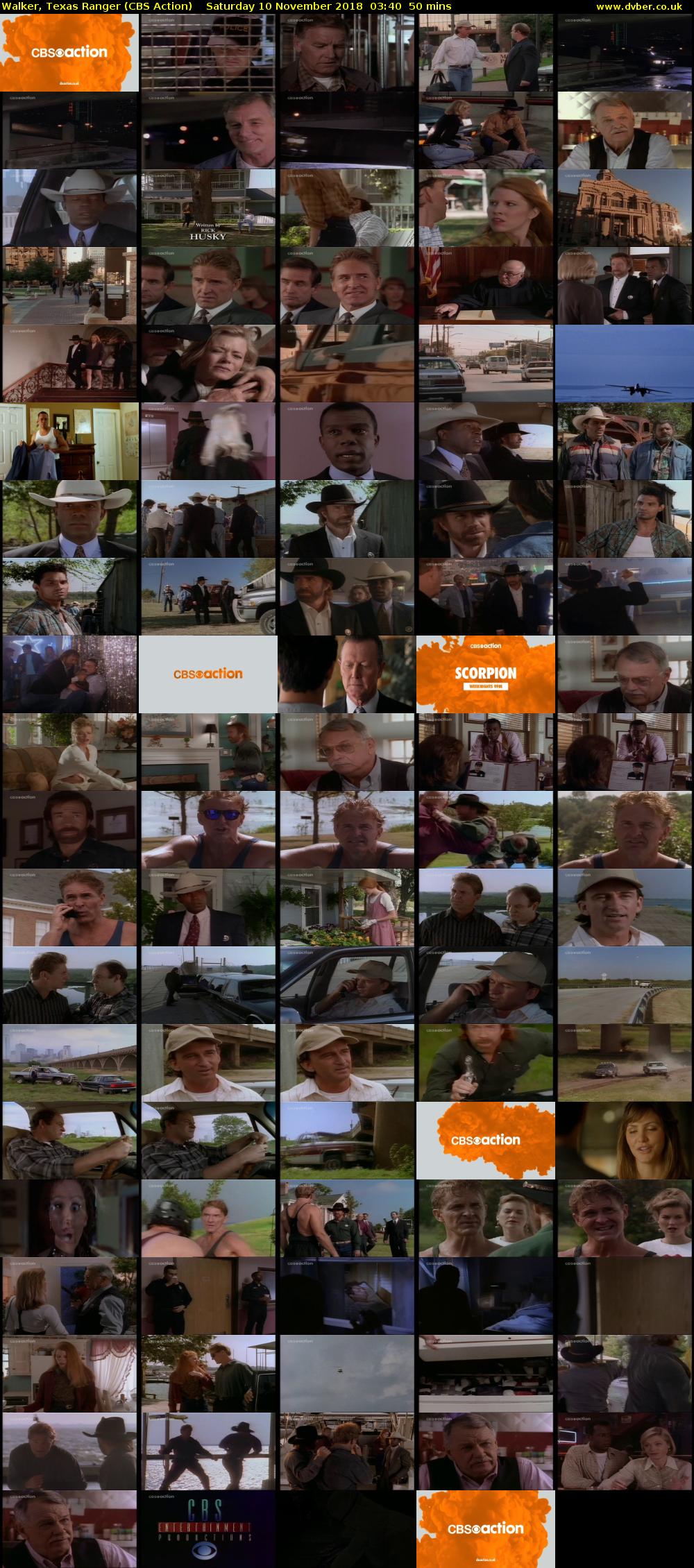 Walker, Texas Ranger (CBS Action) Saturday 10 November 2018 03:40 - 04:30
