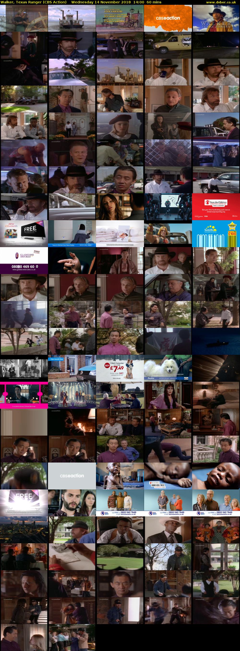 Walker, Texas Ranger (CBS Action) Wednesday 14 November 2018 14:00 - 15:00