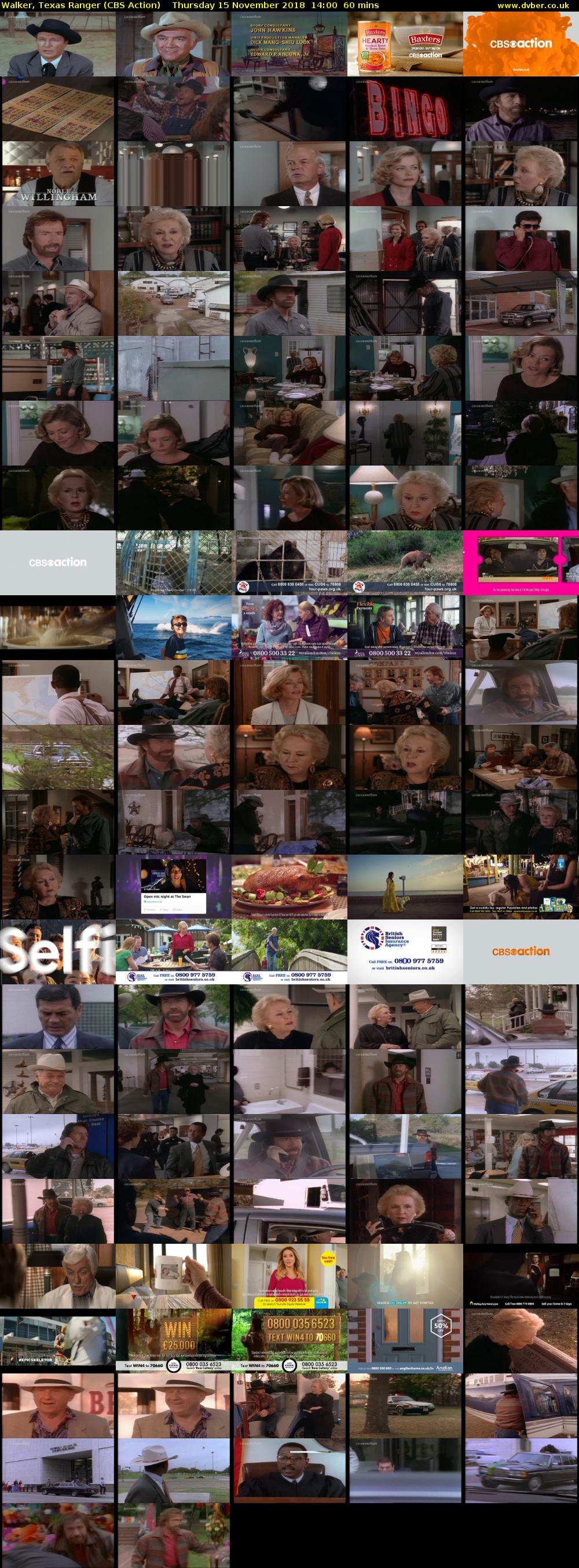 Walker, Texas Ranger (CBS Action) Thursday 15 November 2018 14:00 - 15:00