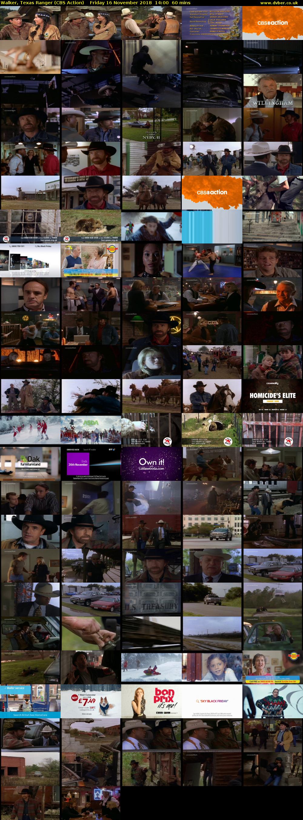 Walker, Texas Ranger (CBS Action) Friday 16 November 2018 14:00 - 15:00