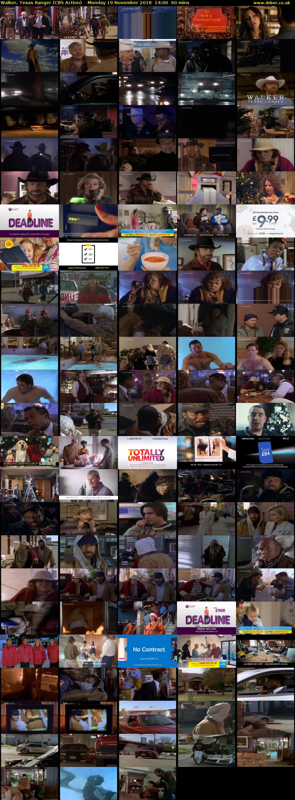 Walker, Texas Ranger (CBS Action) Monday 19 November 2018 14:00 - 15:00