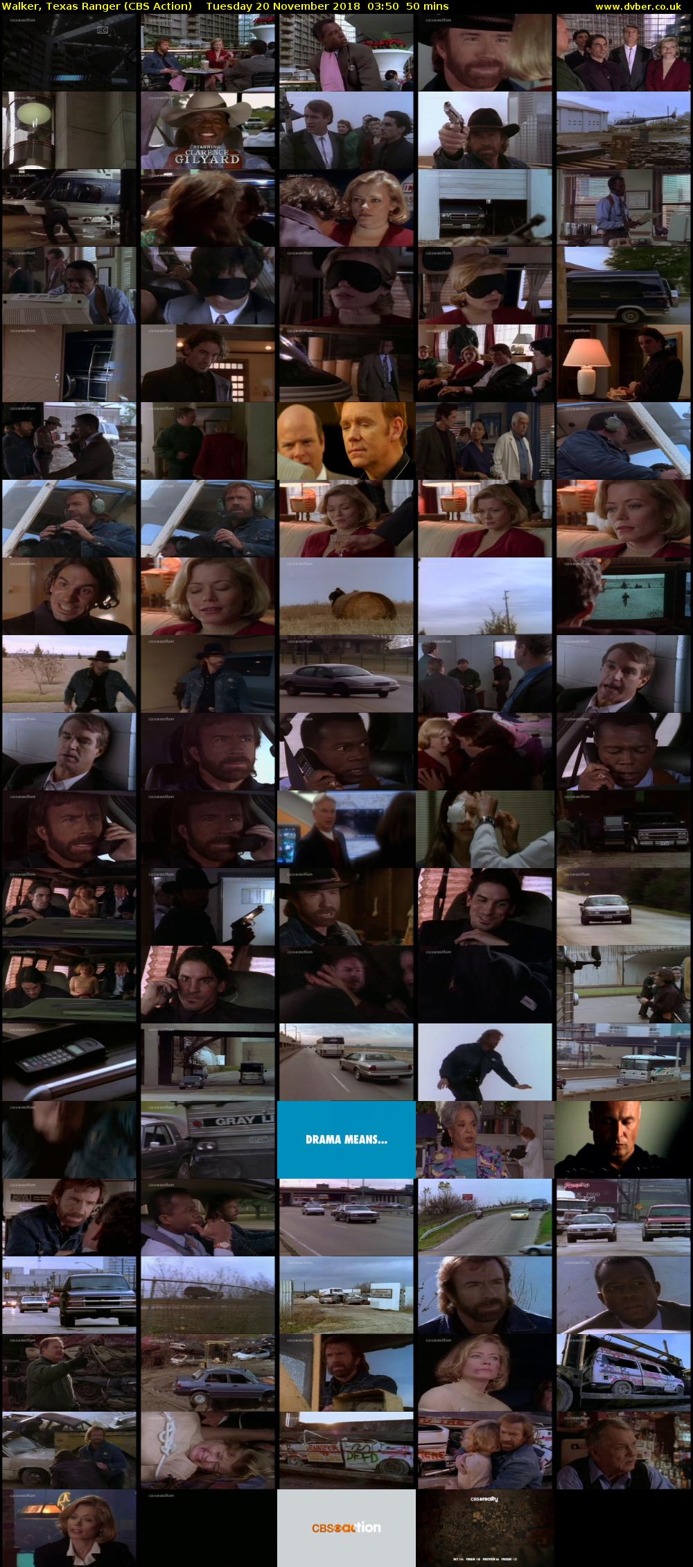 Walker, Texas Ranger (CBS Action) Tuesday 20 November 2018 03:50 - 04:40