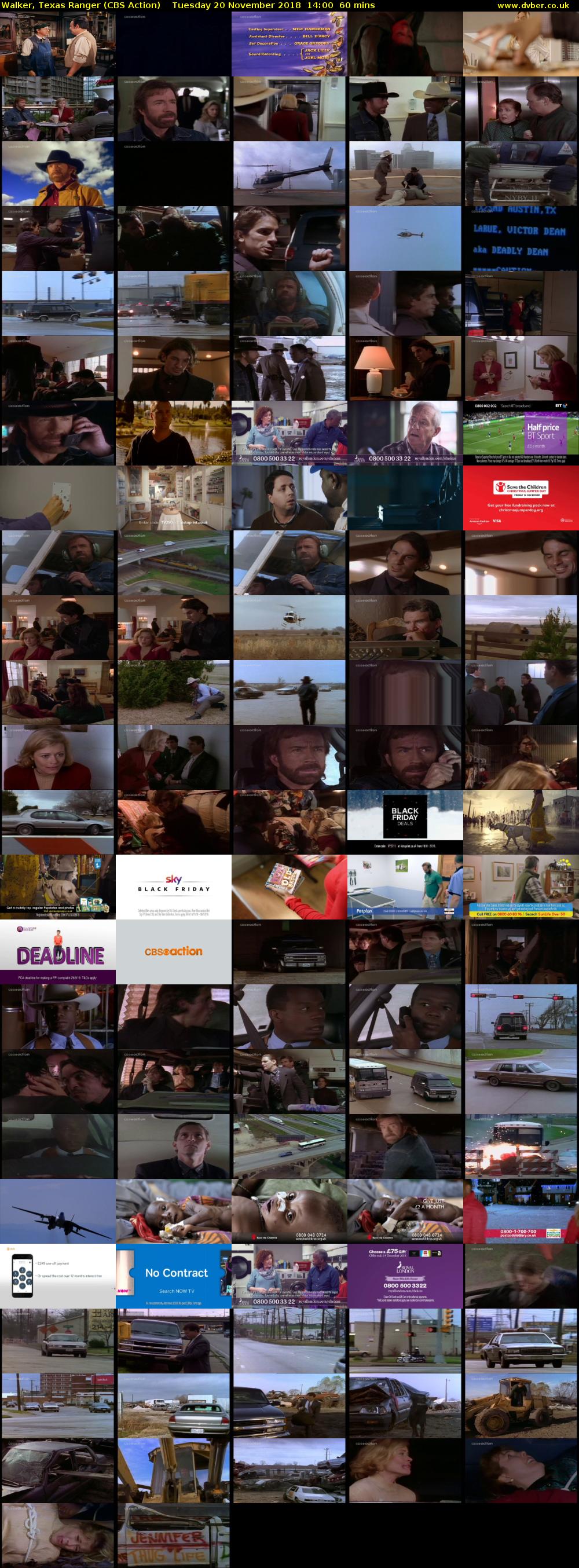 Walker, Texas Ranger (CBS Action) Tuesday 20 November 2018 14:00 - 15:00