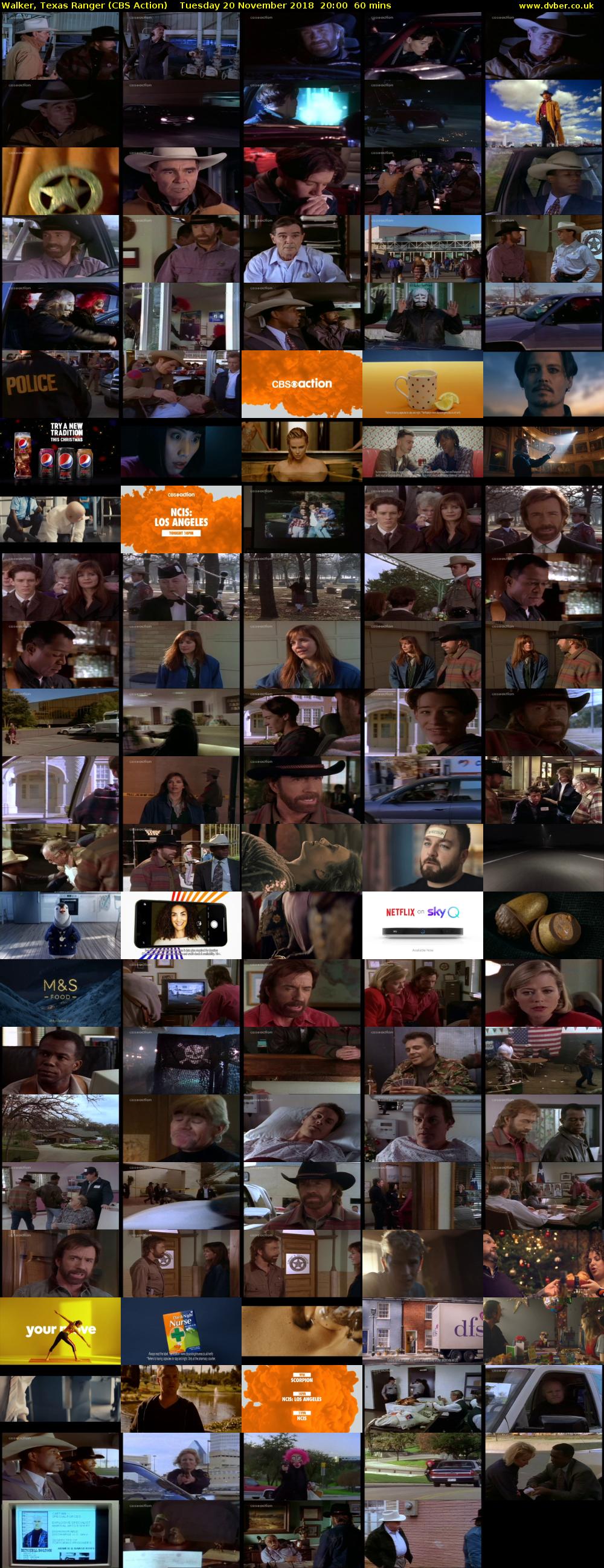 Walker, Texas Ranger (CBS Action) Tuesday 20 November 2018 20:00 - 21:00