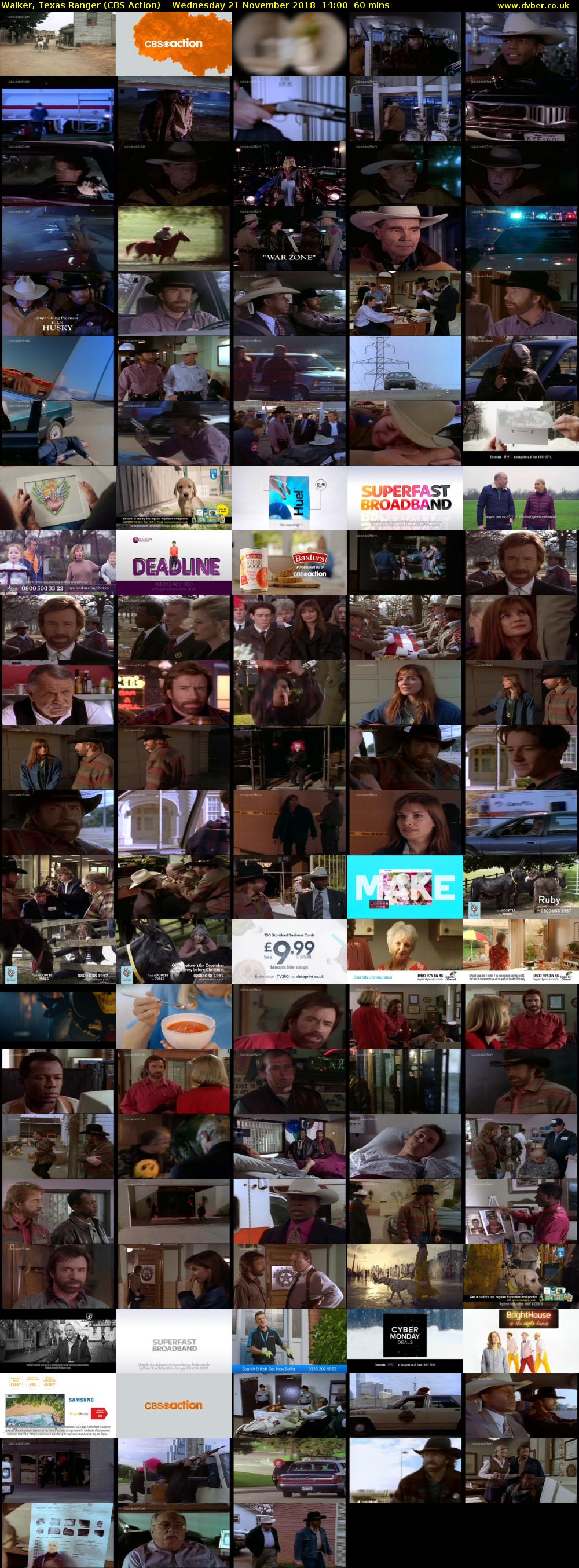 Walker, Texas Ranger (CBS Action) Wednesday 21 November 2018 14:00 - 15:00