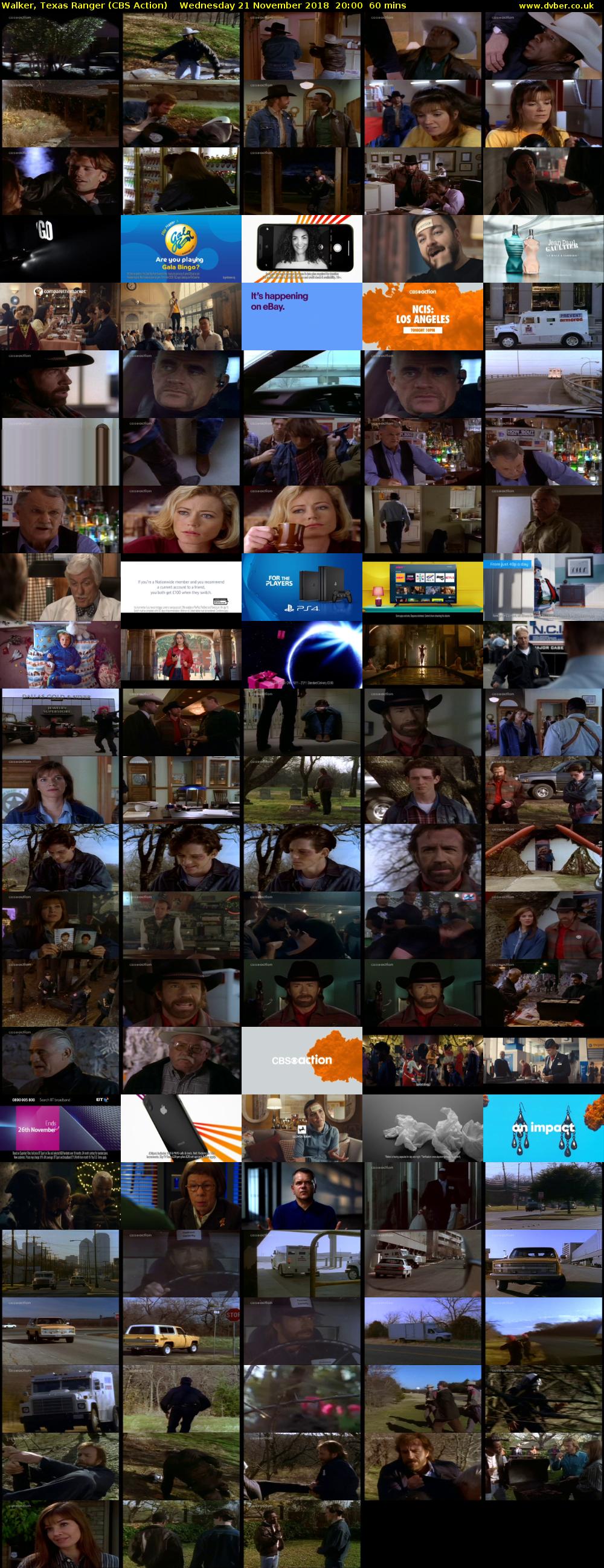 Walker, Texas Ranger (CBS Action) Wednesday 21 November 2018 20:00 - 21:00