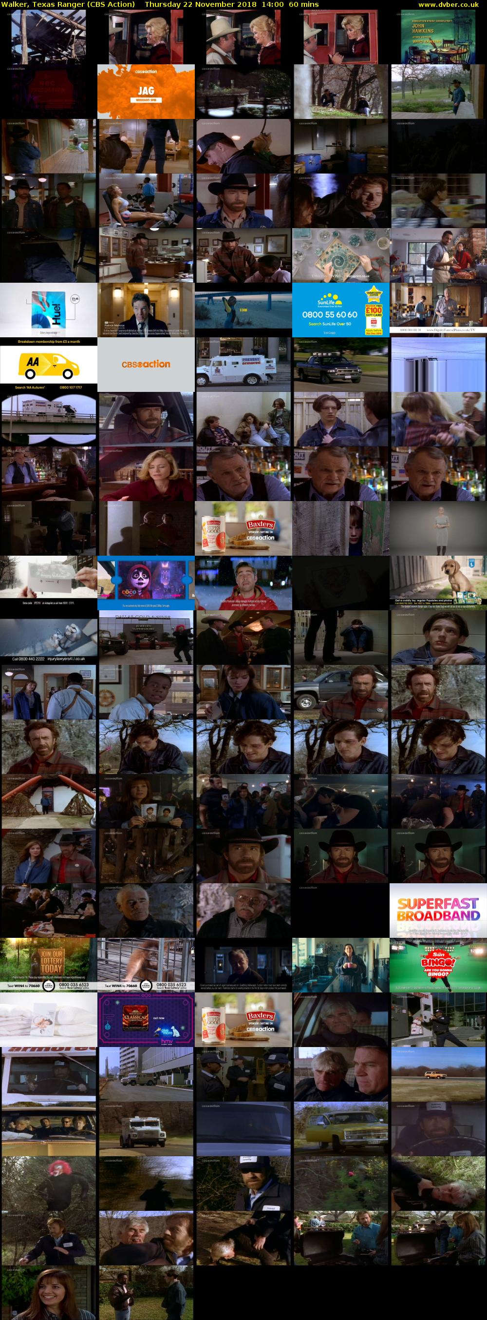 Walker, Texas Ranger (CBS Action) Thursday 22 November 2018 14:00 - 15:00