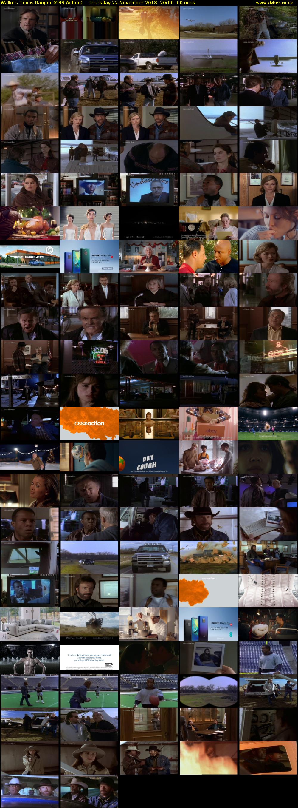 Walker, Texas Ranger (CBS Action) Thursday 22 November 2018 20:00 - 21:00