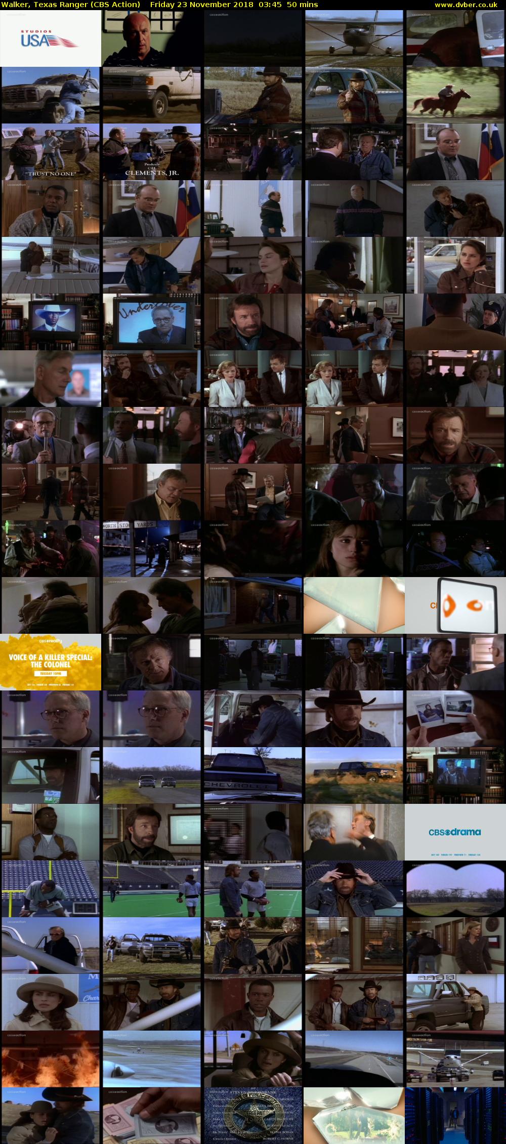 Walker, Texas Ranger (CBS Action) Friday 23 November 2018 03:45 - 04:35