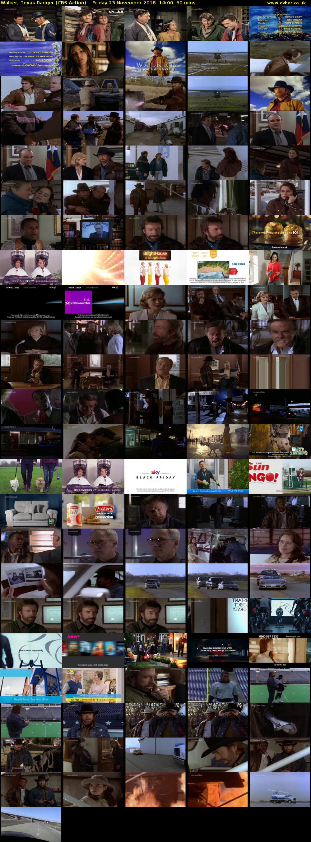 Walker, Texas Ranger (CBS Action) Friday 23 November 2018 14:00 - 15:00