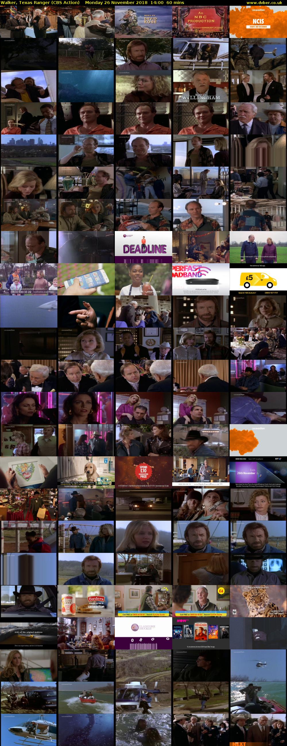 Walker, Texas Ranger (CBS Action) Monday 26 November 2018 14:00 - 15:00