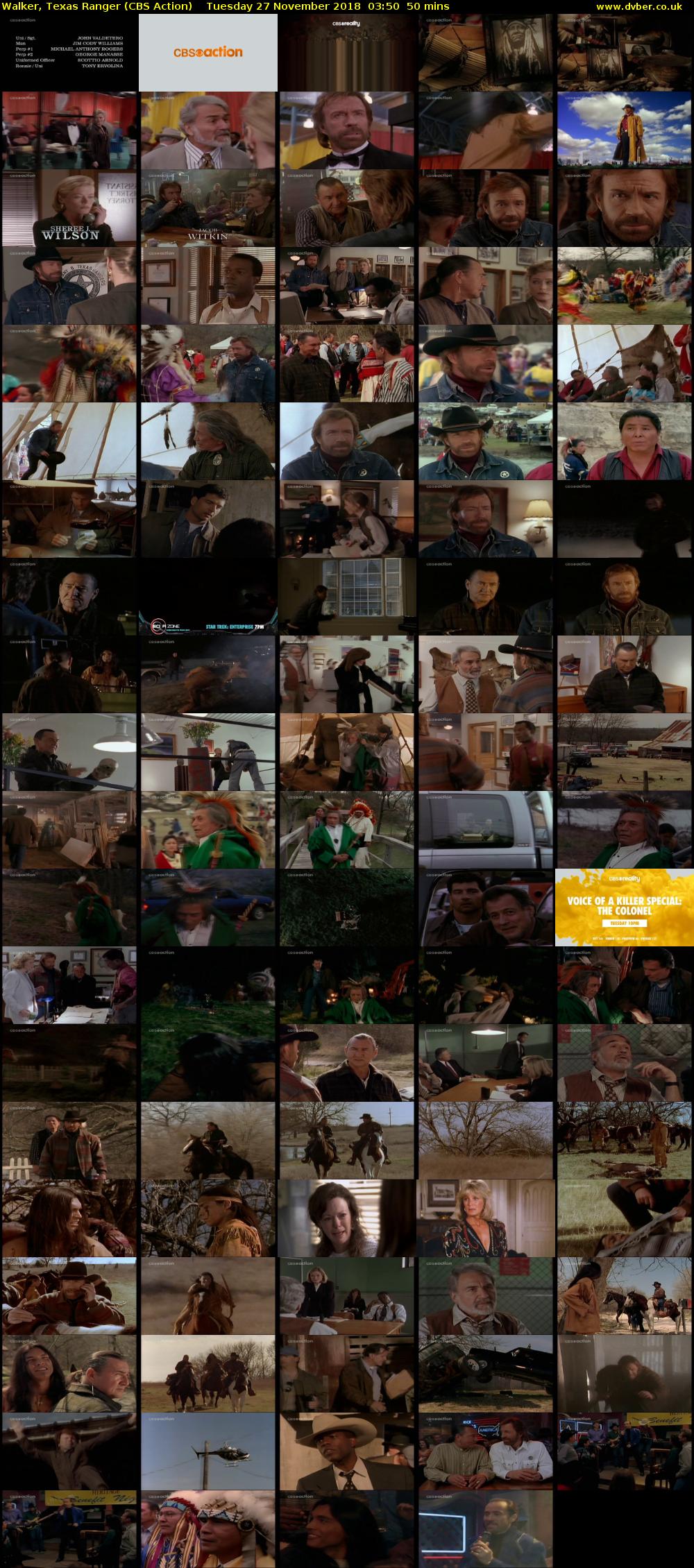 Walker, Texas Ranger (CBS Action) Tuesday 27 November 2018 03:50 - 04:40