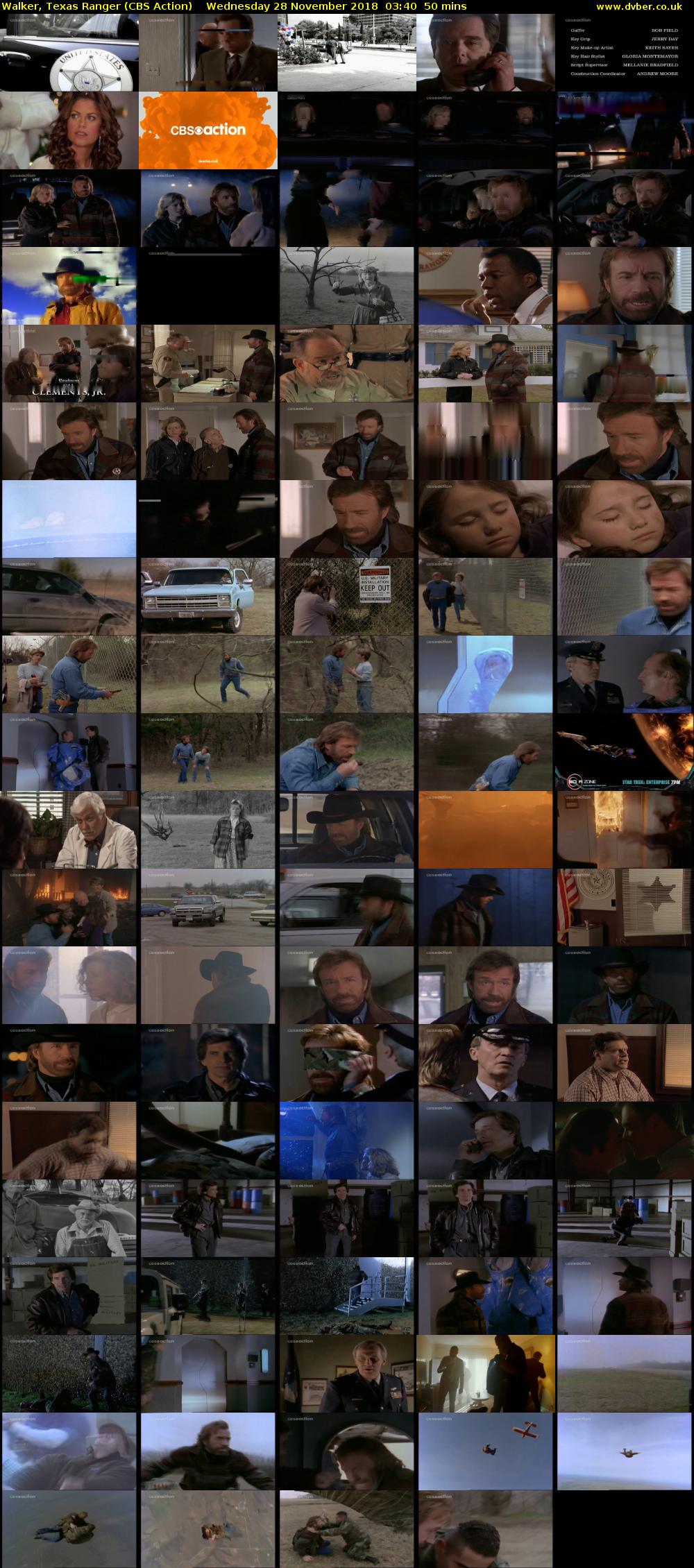 Walker, Texas Ranger (CBS Action) Wednesday 28 November 2018 03:40 - 04:30