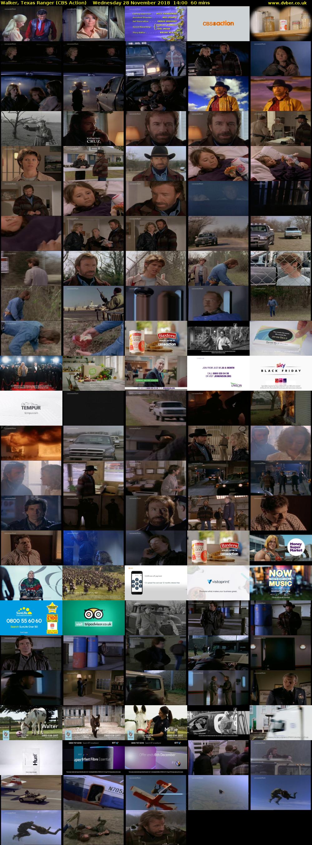 Walker, Texas Ranger (CBS Action) Wednesday 28 November 2018 14:00 - 15:00