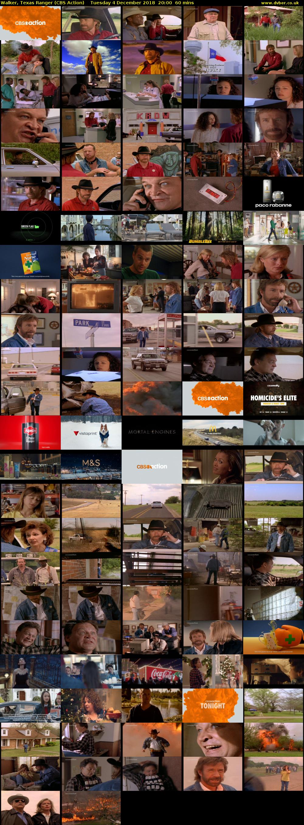 Walker, Texas Ranger (CBS Action) Tuesday 4 December 2018 20:00 - 21:00