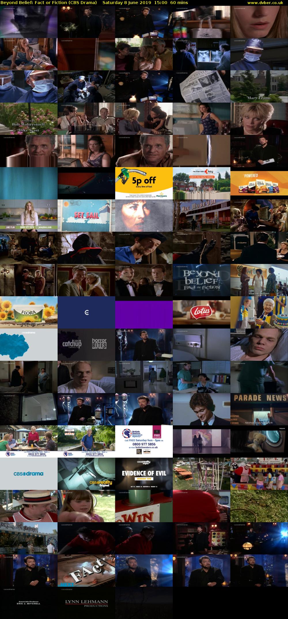 Beyond Belief: Fact or Fiction (CBS Drama) Saturday 8 June 2019 15:00 - 16:00
