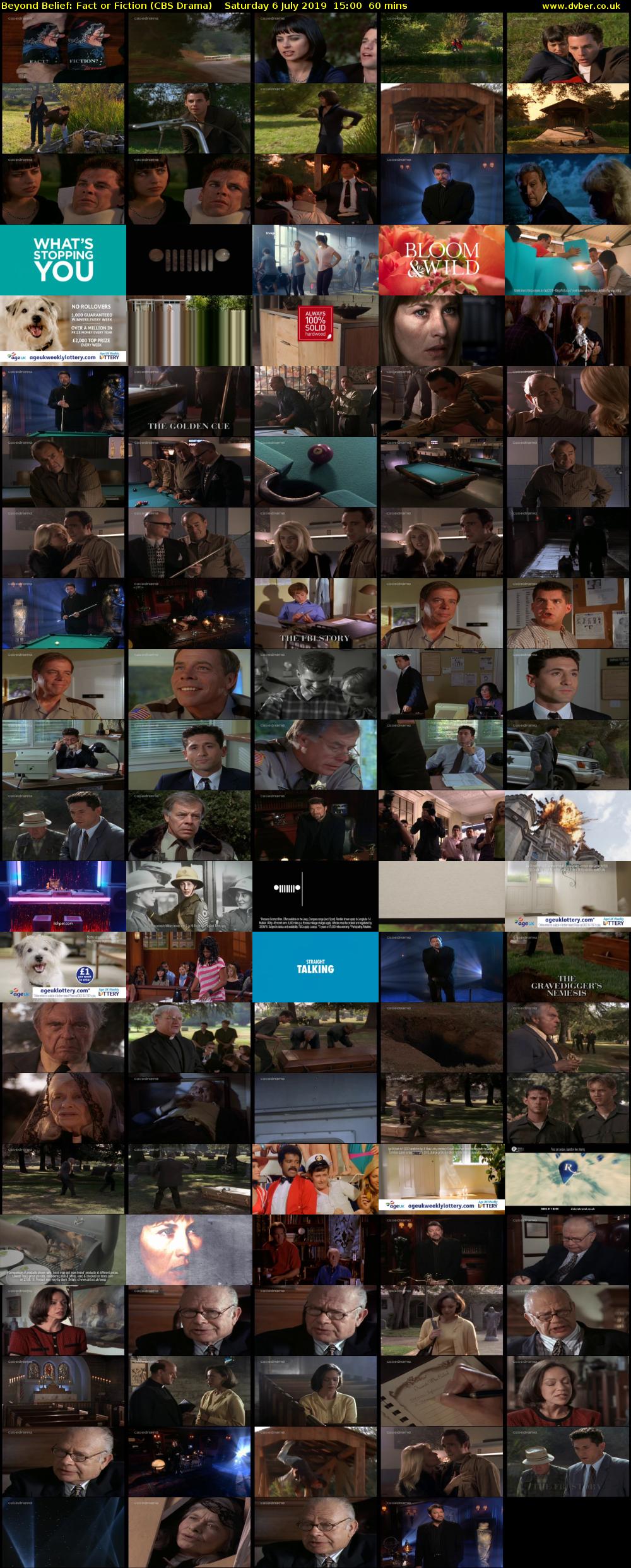 Beyond Belief: Fact or Fiction (CBS Drama) Saturday 6 July 2019 15:00 - 16:00