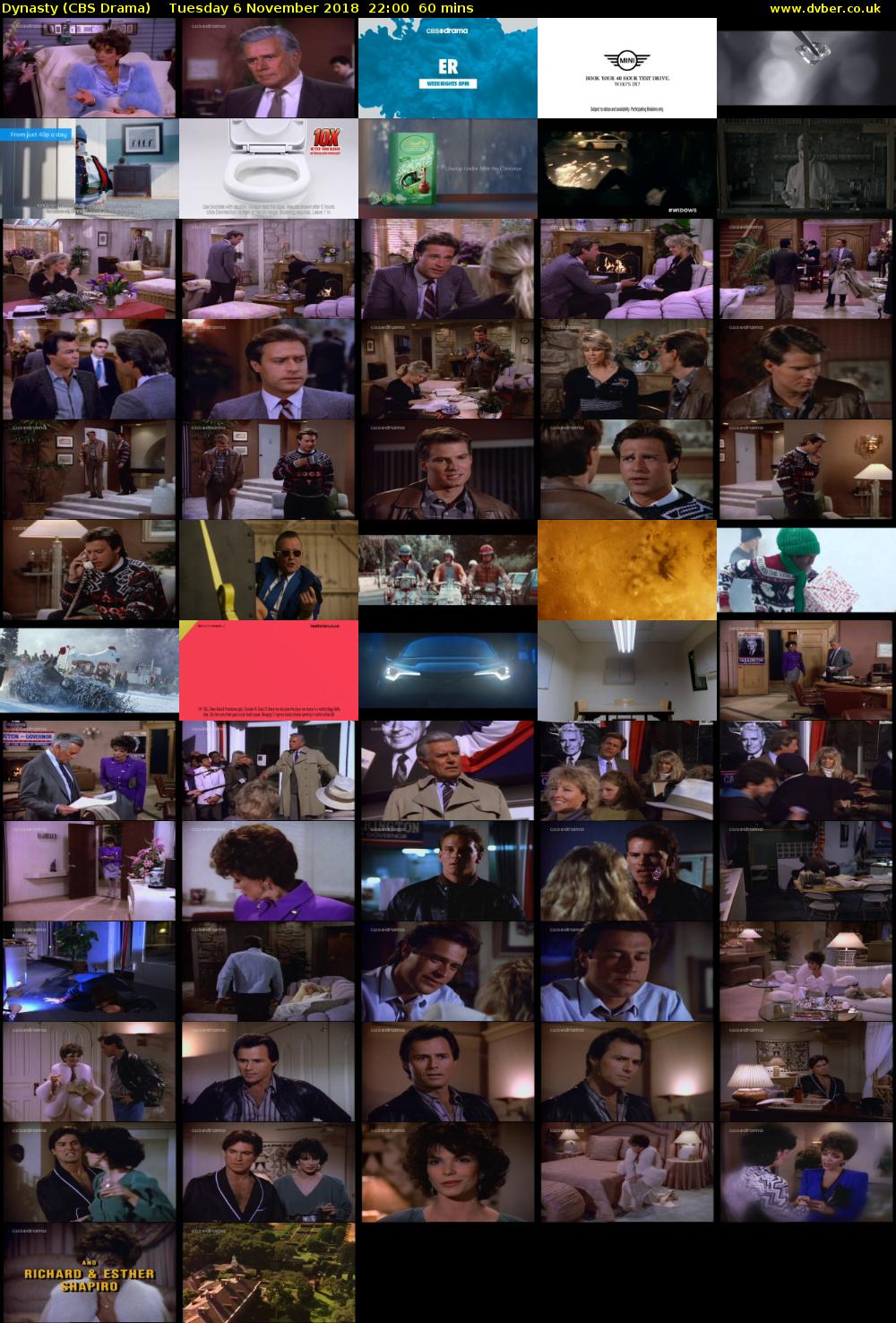 Dynasty (CBS Drama) Tuesday 6 November 2018 22:00 - 23:00