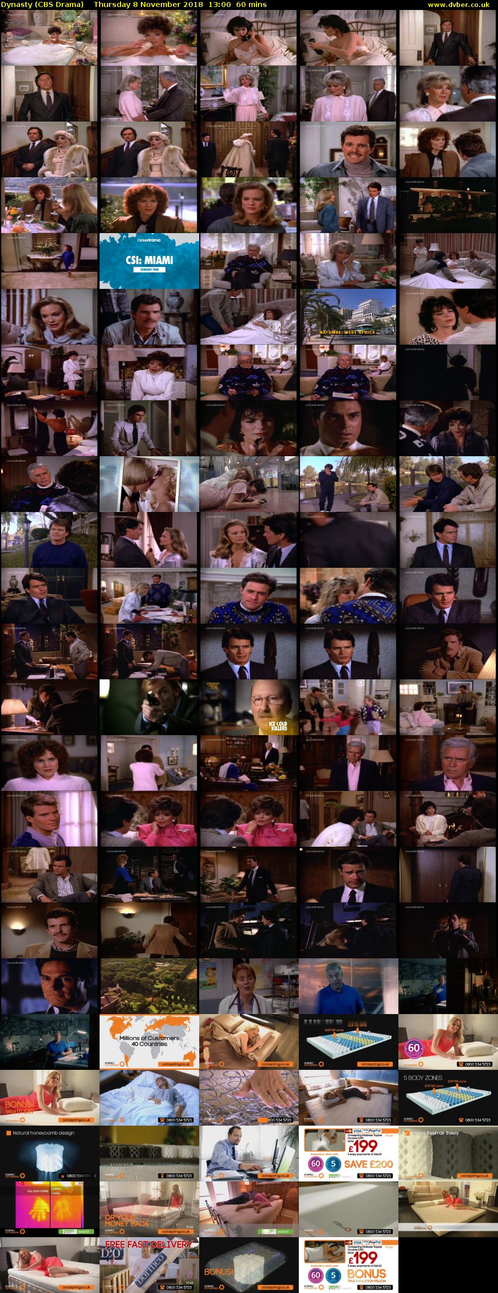 Dynasty (CBS Drama) Thursday 8 November 2018 13:00 - 14:00