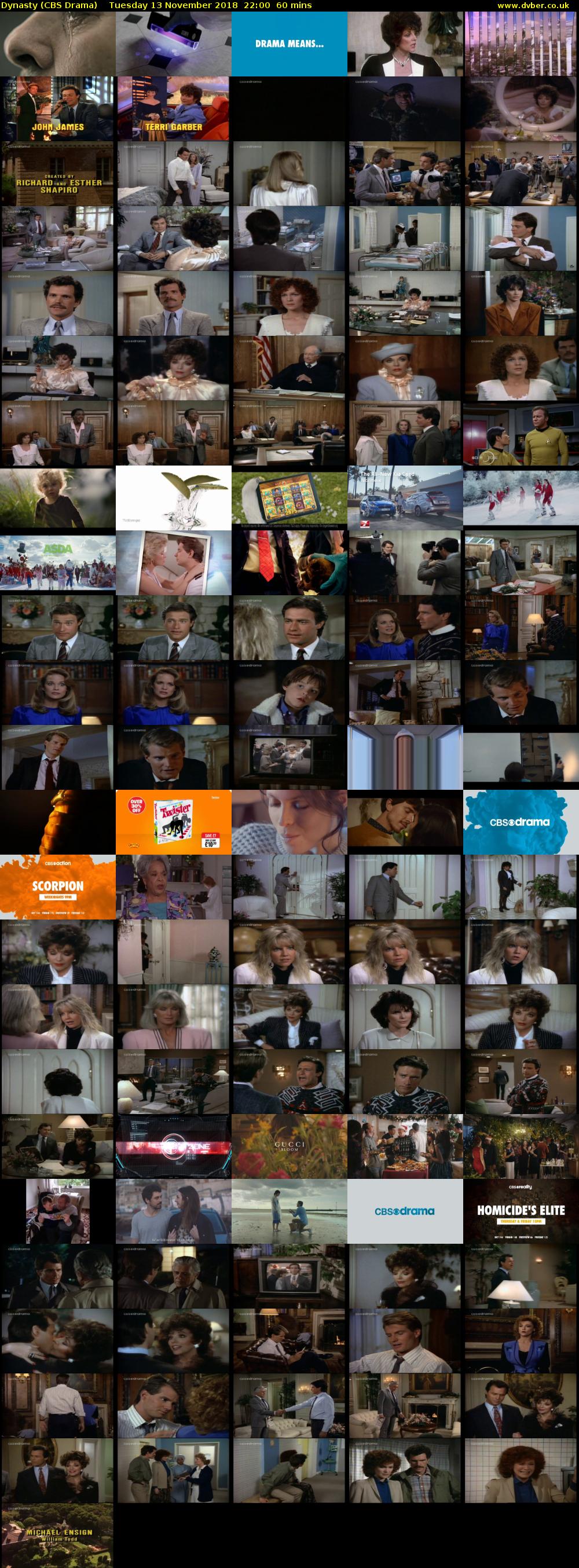 Dynasty (CBS Drama) Tuesday 13 November 2018 22:00 - 23:00