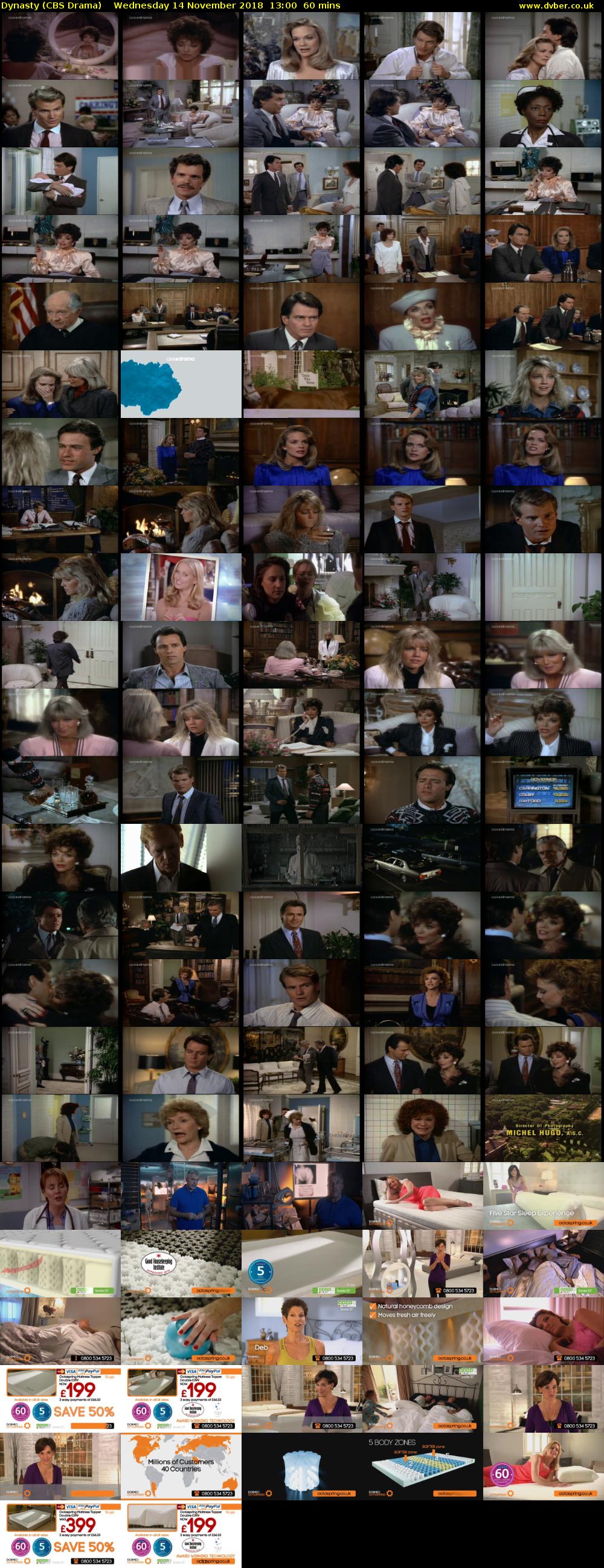 Dynasty (CBS Drama) Wednesday 14 November 2018 13:00 - 14:00