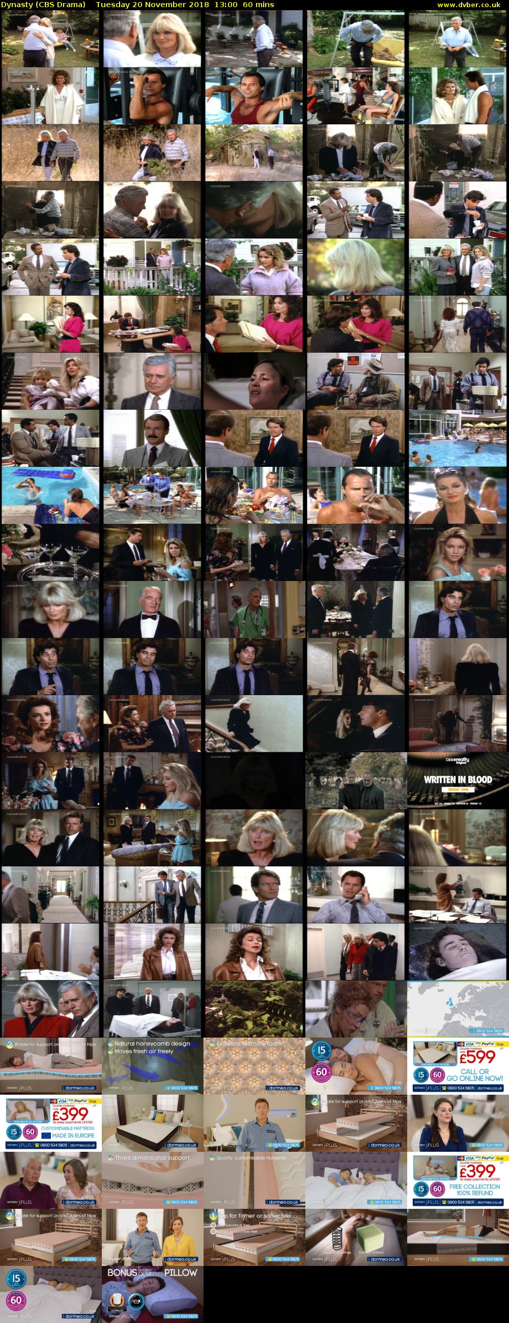 Dynasty (CBS Drama) Tuesday 20 November 2018 13:00 - 14:00