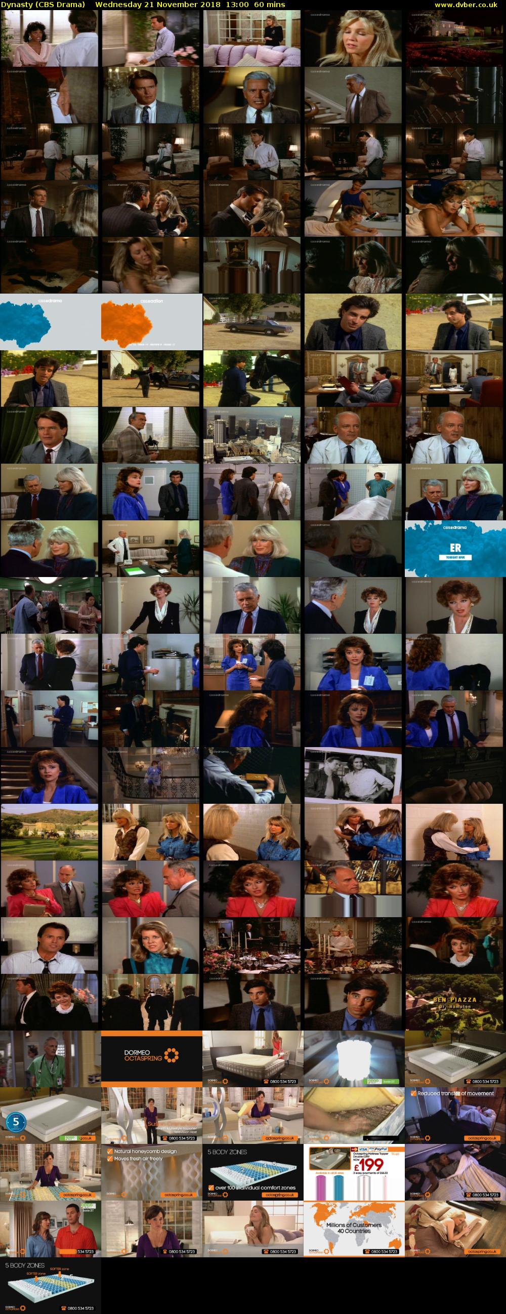 Dynasty (CBS Drama) Wednesday 21 November 2018 13:00 - 14:00