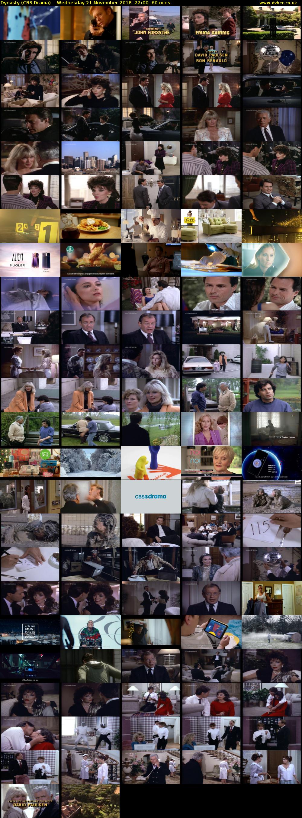 Dynasty (CBS Drama) Wednesday 21 November 2018 22:00 - 23:00