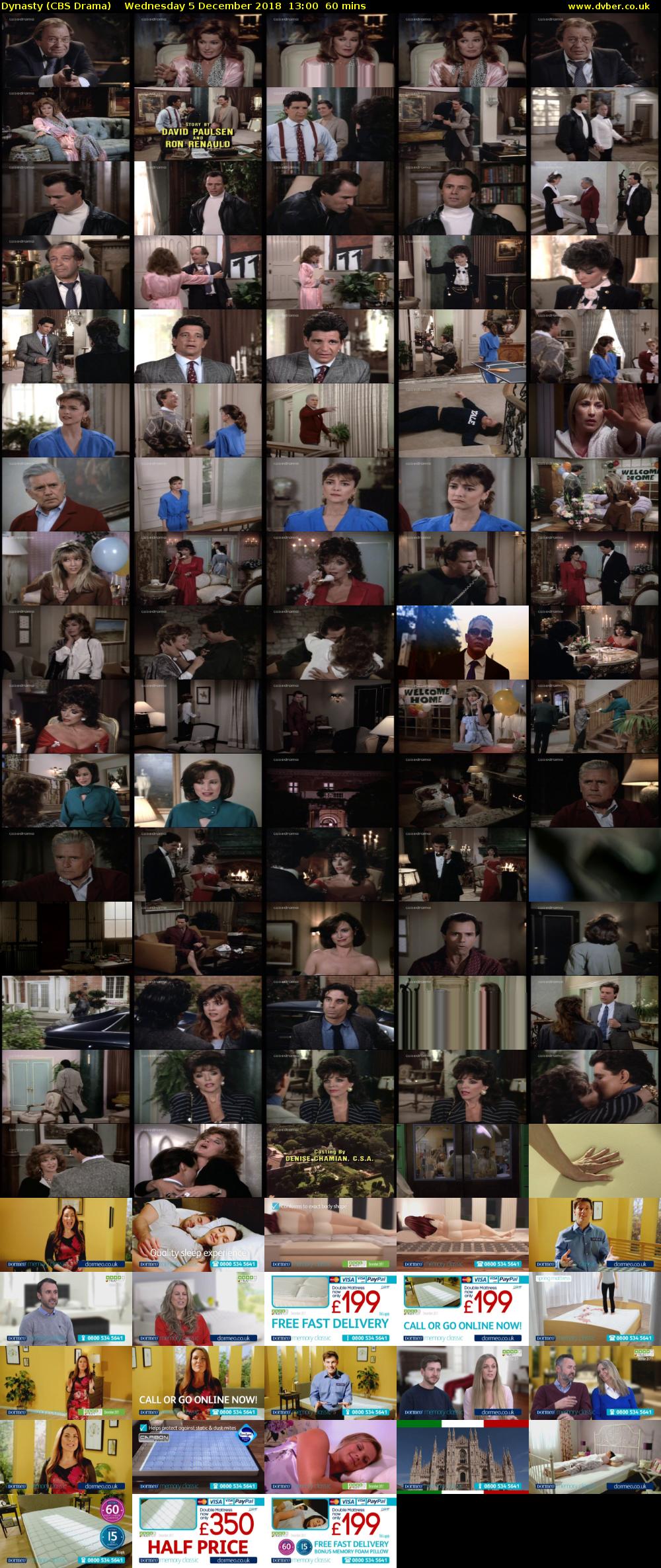 Dynasty (CBS Drama) Wednesday 5 December 2018 13:00 - 14:00