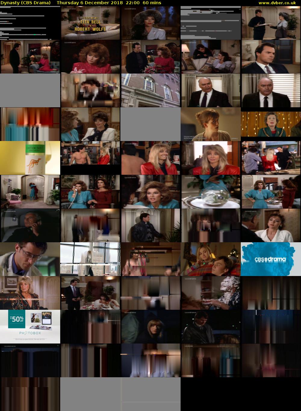 Dynasty (CBS Drama) Thursday 6 December 2018 22:00 - 23:00