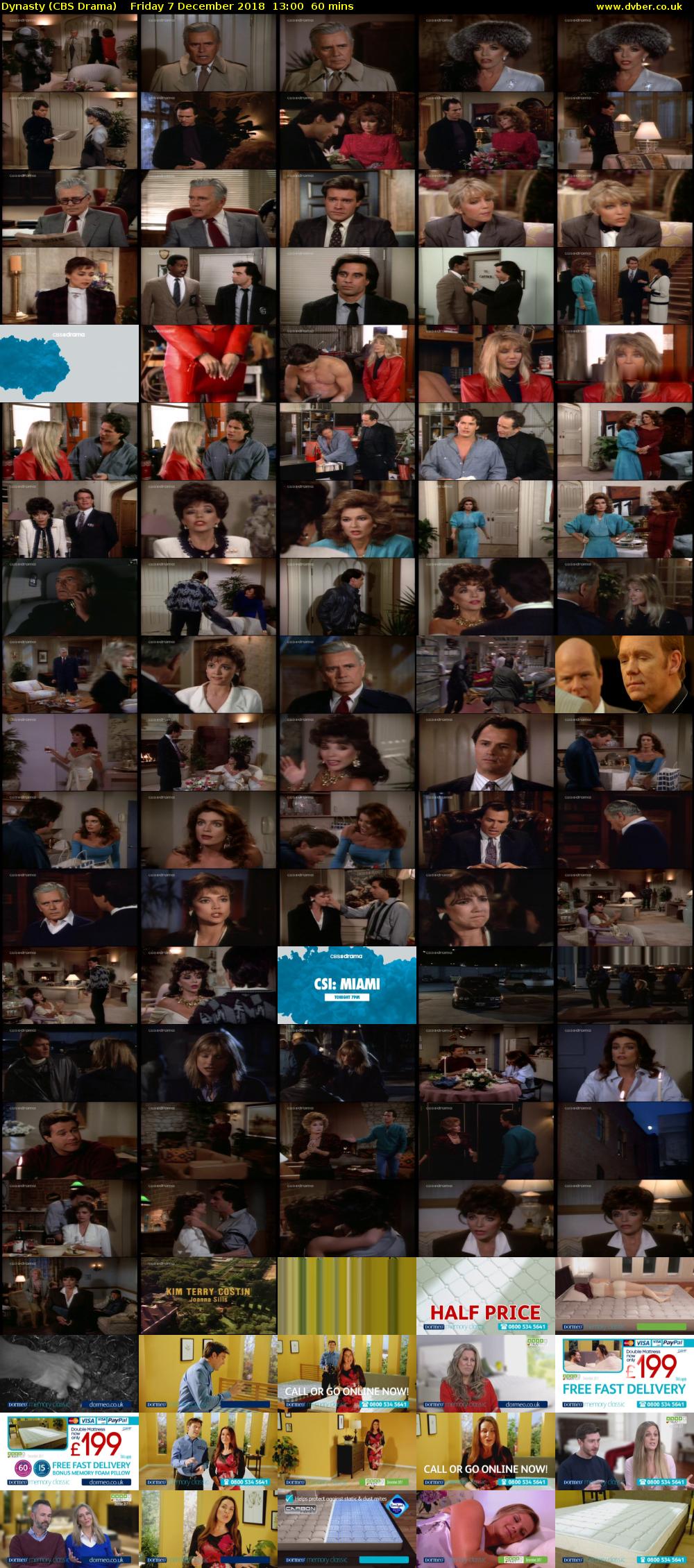 Dynasty (CBS Drama) Friday 7 December 2018 13:00 - 14:00