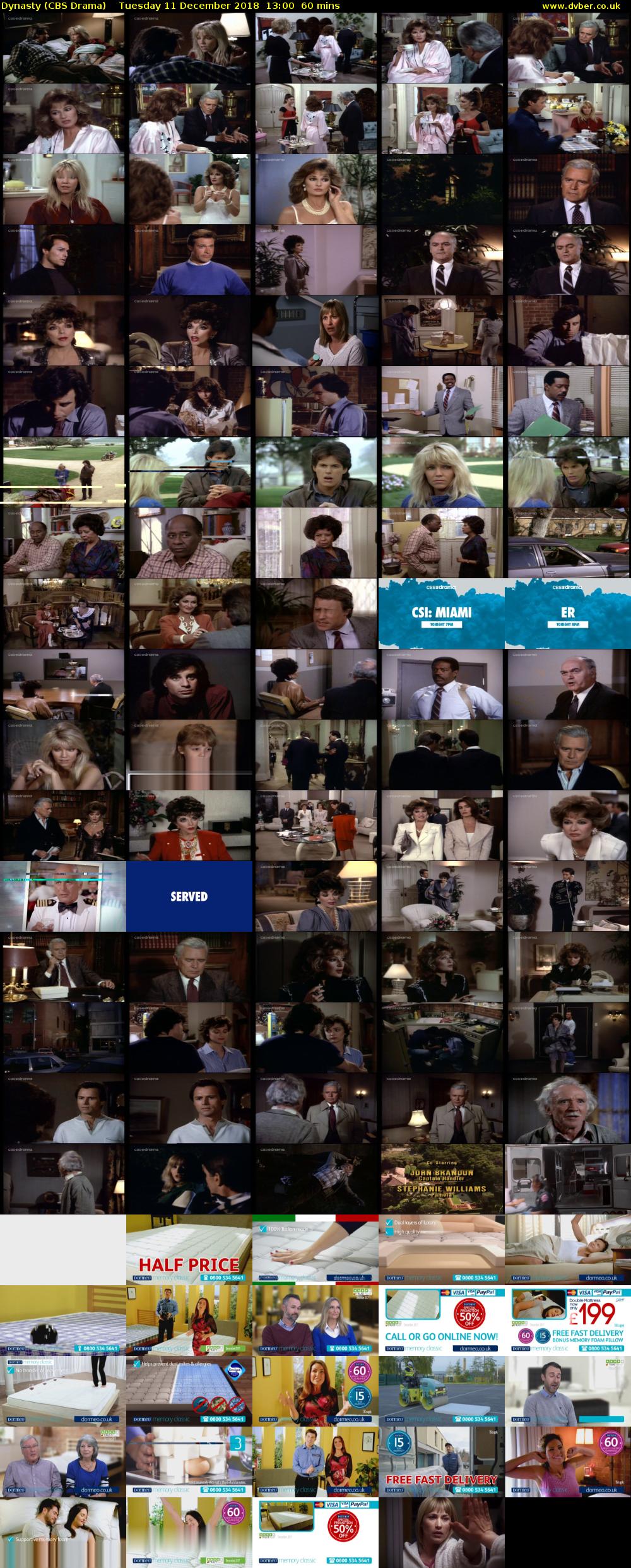 Dynasty (CBS Drama) Tuesday 11 December 2018 13:00 - 14:00