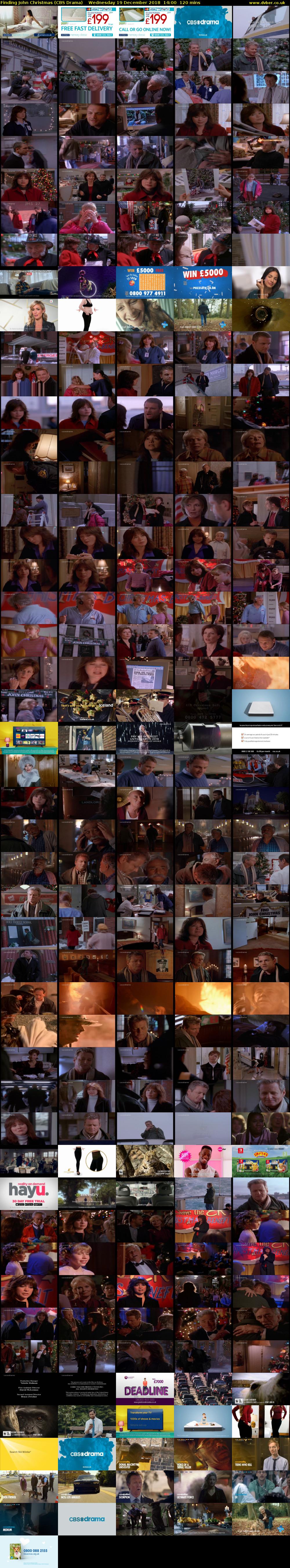 Finding John Christmas (CBS Drama) Wednesday 19 December 2018 14:00 - 16:00