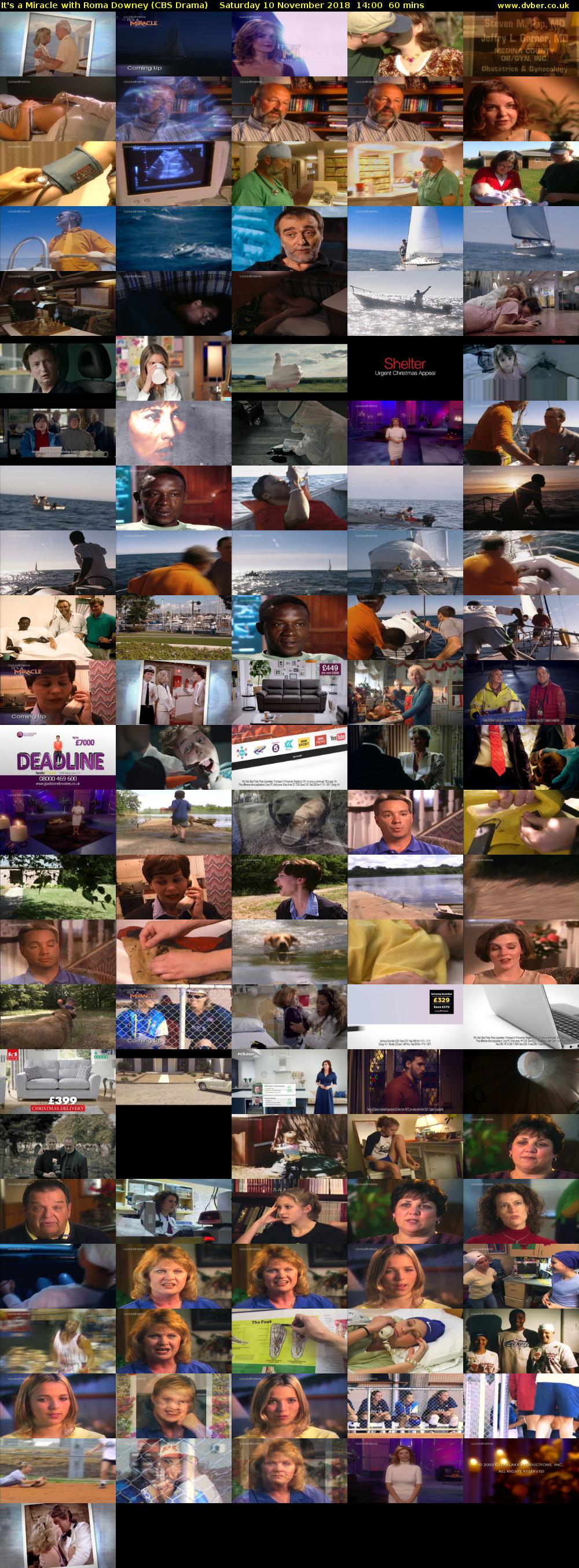 It's a Miracle with Roma Downey (CBS Drama) Saturday 10 November 2018 14:00 - 15:00