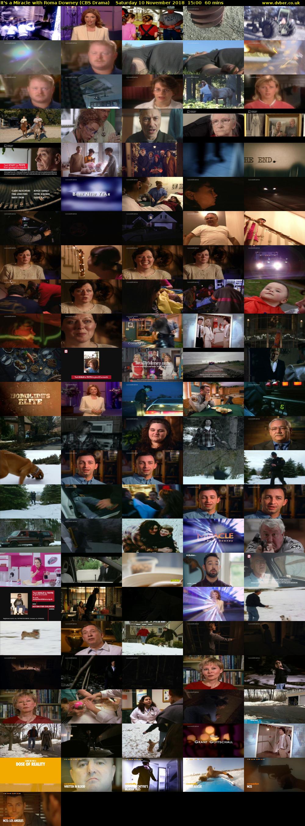 It's a Miracle with Roma Downey (CBS Drama) Saturday 10 November 2018 15:00 - 16:00