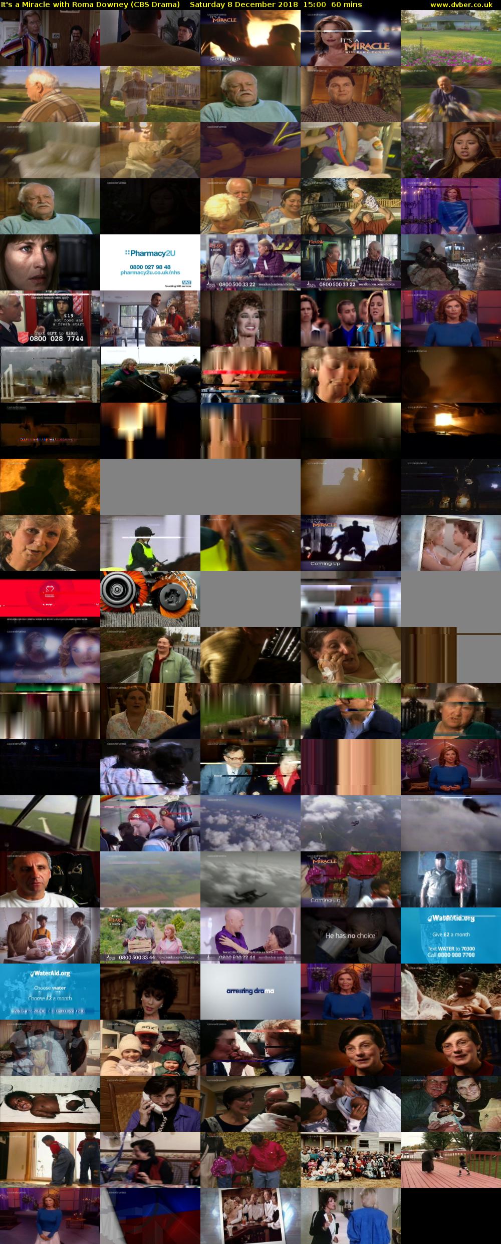 It's a Miracle with Roma Downey (CBS Drama) Saturday 8 December 2018 15:00 - 16:00