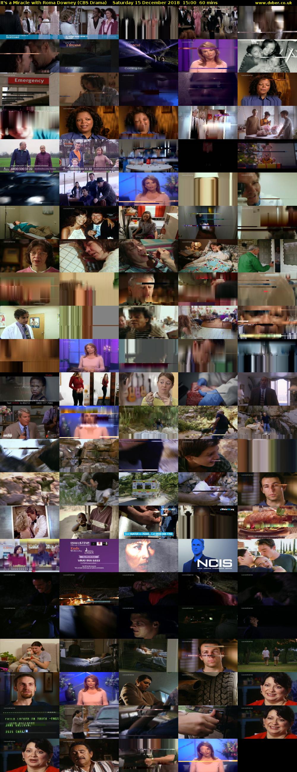 It's a Miracle with Roma Downey (CBS Drama) Saturday 15 December 2018 15:00 - 16:00